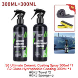 HGKJ S6 voiture revêtement céramique Spray miroir brillant liquide étanche voiture Nano cristal cire hydrophobe Spray peinture soins accessoires
