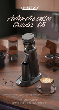 HiBREW G5 48mm fraise conique moulin à café électrique Compact Portable moulin à grains de café cuisine pour expresso café turc