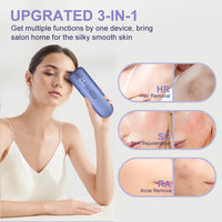 Épilation Laser Portable 3 en 1 pour femmes, refroidissement, rajeunissement de l'acné, tondeuse permanente pour Bikini, épilateur IPL, livraison gratuite