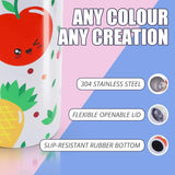 HTVlearT-Gobelets à sublimation en acier inoxydable, gobelet à sublimation droit maigre, gobelet vierge bricolage, bouteille standard, 4 pièces, 8 pièces, 12/16 pièces, 20 oz