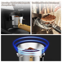 BioloMix Moulin à café électrique à meule automatique, avec 30 vitesses pour moudre l'espresso et le café américain, avec anneau magnétique