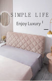 Housse de tête de lit matelassée en velours de haute qualité, tout compris, ultra luxueuse, douce et épaisse, matelassée en peluche courte.