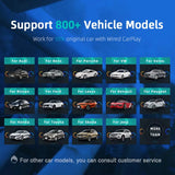 Clé intelligente CarPlay sans fil 2 en 1 Android Auto, compatible 2024, 5G, Wi-Fi, pour iPhone, téléphones Android, Volvo, Mercedes-Benz, MG, Kia.