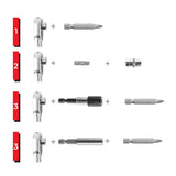 Leekooluu-Jeu d'embouts de tournevis principaux, embouts de tournevis à tige hexagonale 208 ", jeu d'embouts de sécurité pour écrou, 1/4 pièces