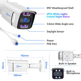 MOVOLS 8CH 5MP 8MP POE système de caméra de sécurité Audio bidirectionnel 8MP NVR Kit CCTV caméra IP extérieure H.265 P2P ensemble de Surveillance vidéo