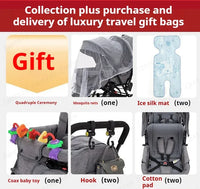 STOCK ue poussettes jumeaux Double enfants deux sièges poussettes chariot pliable vente en gros bébé poussette sièges avant et arrière