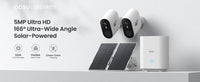 AOSU 3MP PTZ caméra de sécurité solaire batterie intégrée sans fil 2.4Ghz WIFI caméra PIR AI détection 2 voies Audio caméra de vidéosurveillance extérieure