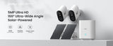 AOSU 3MP PTZ caméra de sécurité solaire batterie intégrée sans fil 2.4Ghz WIFI caméra PIR AI détection 2 voies Audio caméra de vidéosurveillance extérieure