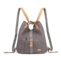 Sac à main KONO pour femme, sac à dos en toile, grand modèle, antivol, sac bandoulière multifonctionnel
