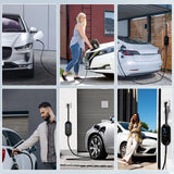 AFYEEV EV chargeur Portable Type2 IEC62196-2 connecteur 16A 1 Phase 3.6KW prise ue Station de charge pour véhicule électrique