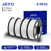 Filament PETG JAYO pour imprimante 3D FDM, 2 bobines de 1,75 mm, enroulement soigné, 2,2 kg/lot