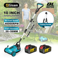 Gismis 10 pouces 46000 tr/min tondeuse à gazon électrique sans brosse tondeuse à gazon sans fil coupe-paes de jardin pour Makita 18V batterie broche