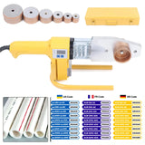 Machine à souder les tubes 1000 W pour le soudage de tubes en fer et plastique PP/PPR/PB/PE, avec outil de chauffage par fusion à chaud de diamètre 20-63 mm.