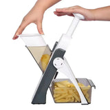 Trancheuse réglable, coupe-légumes en dés, lame en acier inoxydable, ustensile de cuisine, fonctionnement manuel
