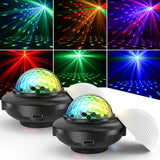 U'King 2 pièces USB Mini boule magique à commande vocale LED boule Disco lumière DJ atmosphère lumière télécommande stroboscopique veilleuse