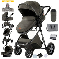 Poussette bébé poussettes légères 3 en 1 landau chariot bébé landau 3 en 1 berceau de poussette Multiple pour nouveau-nés