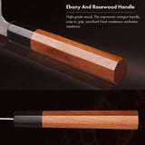 Couteau de chef japonais TURWHO forgé à la main, en acier damassé, couteau de cuisine Santoku, couteau à sashimi, couteau à pain, outil de cuisine utilitaire à lame artisanale