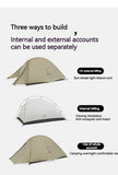 Tente de camping ultralégère Naturehike Cloud Up Pro pour 2 personnes, 3 saisons, moustiquaire 20D, portable, pour la randonnée et les voyages en plein air, avec tapis de sol.