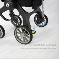 STOCK ue 4in1 bébé poussette bidirectionnelle multifonctionnelle nouveau-né bébé poussette 3in1 pliable panier type siège léger voyage landau