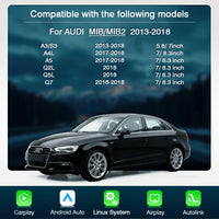 AUTOTOP – Module CarPlay sans fil pour Audi A3 8v Q2 8P 2012 – 2018, système MIB2 MIB, Kits de rénovation automatique Android, caméra inversée Airplay