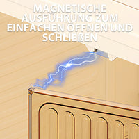 Armoire de Rangement Pliante Anti-Poussière, avec Roue à Comcussion, pour Cuisine, Chambre à Coucher, Salon, Armoire