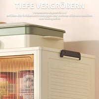 Armoire de Rangement Pliante Anti-Poussière, avec Roue à Comcussion, pour Cuisine, Chambre à Coucher, Salon, Armoire