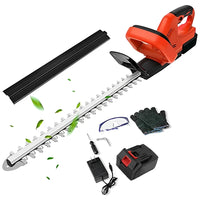 Taille-haie sans fil 21 V, 56 cm (22 pouces), avec batterie 3,0 Ah et chargeur, lame à double action, capacité de coupe de 10 mm (3/5 pouce).