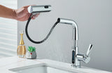 Robinet de lavabo à affichage numérique de température de cascade, pulvérisateur à jet de levage vers le bas, mélangeur d'évier d'eau chaude et froide, robinet de lavage pour salle de bains