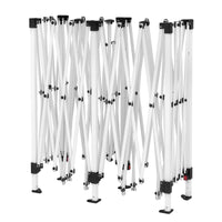 WOLTU Gazebo de pavillon pliant réglable 3x6m avec 6 parois latérales Tente de fête de protection UV étanche avec sac de transport pour pique-nique
