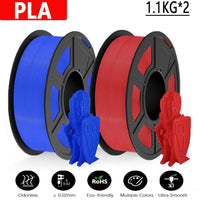 JAYO Filament d'imprimante 3D PETG / PLA / PLA PLUS 1.75mm 2.2 KG 100% matériaux d'impression 3D non toxiques sans bulle pour imprimante 3D