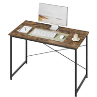Bureau d'ordinateur WOLTU avec structure en métal, table de travail moderne et spacieuse pour la maison, le bureau ou la chambre. Idéal pour écrire, étudier ou jouer.
