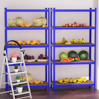 Étagère Industrielle Lourde 5 Niveaux Réglables 875KG Charge Max, Sans Boulons - Rangement Métal Garage Atelier Cave Entrepôt 200x100x50cm