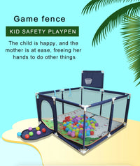 IMBABY – parc carré pour bébé, aire de jeux avec planche de basket-ball, activités pour bébé, grand enfant, barrières de sécurité corral, clôture
