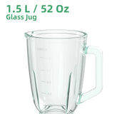 Mélangeur de smoothie BioloMix 1300 W avec pot en verre de 1,5 L, mélangeurs personnels combinés pour boissons aux fruits surgelés, sauces