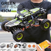MOULD KING 18002 Voitures Techniques Jouets Le MOC-19517 APP&RC Buggy 4x4 RC Motorisé Modèle de Bloc de Construction en Brique Cadeau de Noël pour Enfants