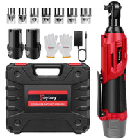 Feytory Clé à cliquet sans fil 200nm avec 2 batteries Li - ion 1500mAh et chargeur rapide clé d'angle 3 / 8 