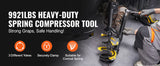 SucceBuy Compresseur de ressort de jambe de force Macpherson Kit de compresseur de ressort de jambe de force Interchangeable Extracteur de bobine de jambe de force Outil de retrait