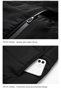 Femmes manteau Intelligent USB chauffage électrique thermique vêtements chauds hiver gilet chauffant grande taille hommes 21 pièces veste chauffante mode