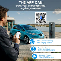 AFYEEV EV chargeur Portable Type2 IEC62196-2 connecteur 16A 1 Phase 3.6KW prise ue Station de charge pour véhicule électrique