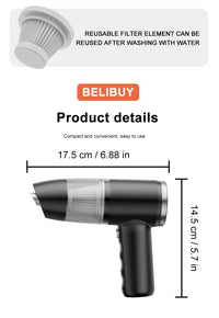 BELIBUY aspirateur de voiture aspirateur Portable appareil ménager haute puissance Mini nettoyeur sans fil aspirateur de tapis