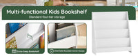 SoBuy KMB32 Bibliothèque pour enfants Étagère pour enfants Support pour journaux avec 4 étagères Étagère de rangement pour enfants Blanc