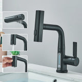 Robinet de lavabo à affichage numérique de température de cascade, pulvérisateur à jet de levage vers le bas, mélangeur d'évier d'eau chaude et froide, robinet de lavage pour salle de bains