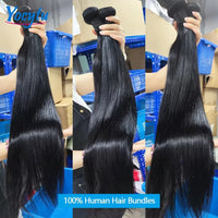 YOCYTU 20 20 20 Pouces Tissage Cheveux Humains 1/3/4 PCS Lot de Tissage Cheveux Humain 12A Tissage Naturel Brésilien Haut Qualité Meche Tissage Humain Hair Raw Hair Bundles 100% Human Hair Livraison 3 Jours France