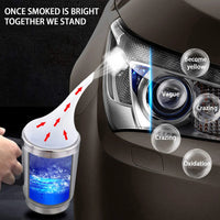Kit de polissage de phares de voiture 800ML, liquide de restauration de phares, rénovation de phares de voiture, Kit de réparation et de nettoyage, outil Automobile