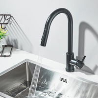 WanmiLizlo-Robinet de cuisine à levier unique, pivotant à 360 °, eau chaude et froide