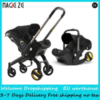 Poussette légère Magic ZC, poussette bébé 3 en 1, landau pour bébé, poussette légère en PU 3 en 1