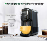 HiBREW Machine à café à capsules multiples, chaud/froid Dolce Gusto lait Nespresso Capsule ESE Pod café moulu cafétéria 20Bar 5 en 1