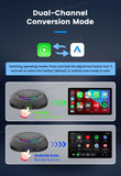 CarlinKit Android 13 LED AI Box, boîtier multimédia intelligent pour voiture, CarPlay sans fil, Android Auto sans fil, puce Qualcomm, carte SD extensible jusqu'à 512 Go
