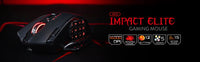 Souris gaming optique Redragon M913, 16 000 DPI, filaire 2,4 GHz et sans fil RGB, 16 boutons programmables, noir et blanc