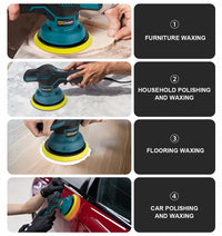 Gami – polisseuse de voiture sans fil, 8 vitesses réglables, pour épilation électrique automatique, ponçage, glaçage, outil électrique adapté à la broche de batterie Makita 18v